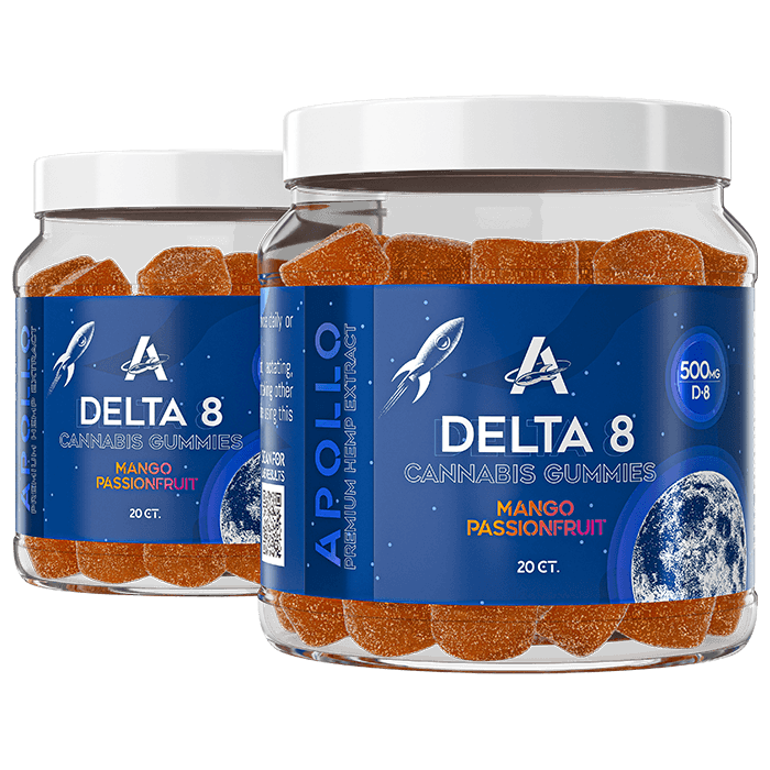 Mango Passion Flavor Delta 8 Gummies