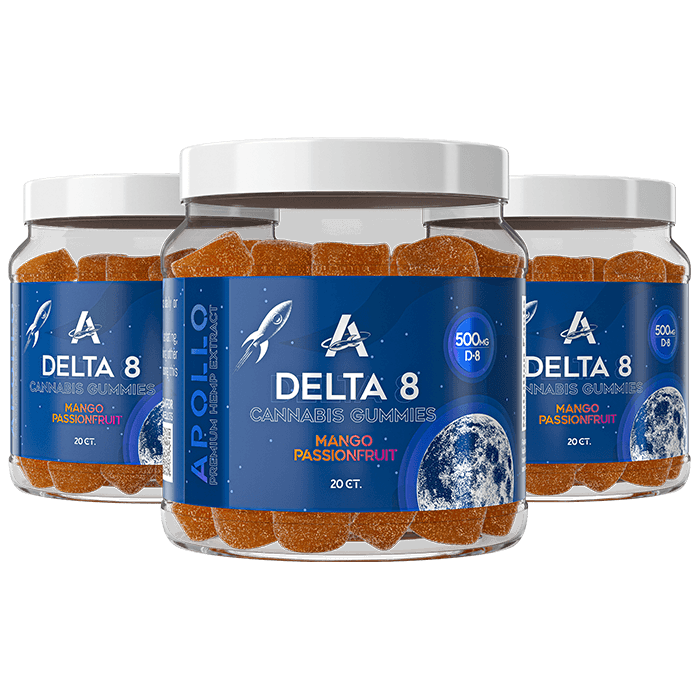 Mango Passion Flavor Delta 8 Gummies